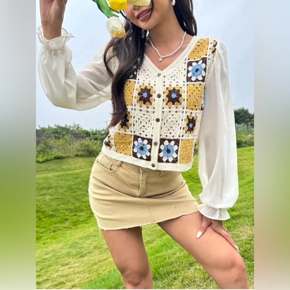 BoHo Crotchet Cardigan (NIP) NWT - image 2